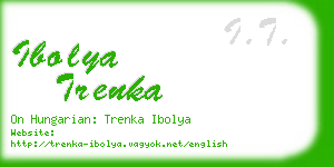 ibolya trenka business card